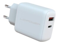 LC Power Adapter 45Watt 1xUSB-A 3.0 1xUSB-C