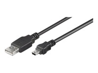 Goobay 45740 USB-A to Mini USB-B 1m Sort