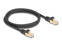 DeLOCK CAT 6a S/FTP 1m Netværkskabel Sort