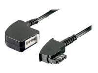 goobay 10m Forlængerkabel til telefon Sort