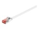 Goobay Cat 6 flad U/FTP hvid 0.25m