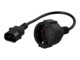 PowerWalker Strømkabel 20cm Sort