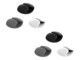 Delock Cable Holder Clip Set Sort Grå Hvid