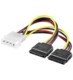 Goobay SATA Power Adapter 4Pin - 2x15Pin Molex