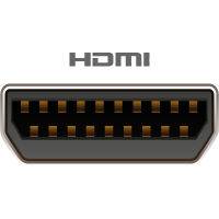 HDMI Mikro Female forbindes til denne port/kabelende