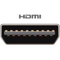 HDMI Mikro Male forbindes til denne port/kabelende