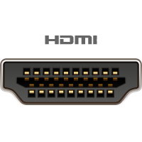 HDMI(Female) forbindes til denne port/kabelende