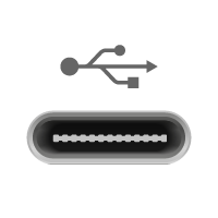 USB-C(Female) forbindes til denne port/kabelende