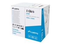 Lanberg Ikke afskærmet parsnoet (UTP) 100m Bulkkabel Grey