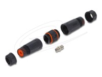 Delock Cable Connector F socket to F socket waterproof
