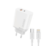 DUDAO 22.5W PD+QC3.0 +Type C+ Ligh. cable - Kabel Adapter 22,5Watt 1xUSB-C 1xUSB-A