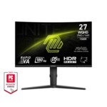 MSI MAG 275CQPFDE Gaming Monitor QHD Curved Panel, 180Hz, 0,5ms 9S6-3CE91H-002