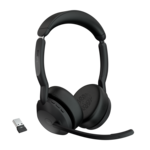 Jabra Evolve2 55 MS Stereo Trådløs Høretelefoner Sort