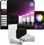 Philips Hue White and Color Ambiance Starter Kit Lyspære 8.1W 1000 - 20000K 16 millioner farver