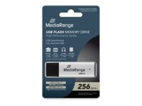 MediaRange MR1903 256GB USB 3.2 Gen 1 USB stick Sort Sølv
