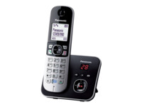 Panasonic KX-TG6821 Trådløs telefon Ingen nummervisning Sort
