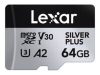 Lexar Professional SILVER PLUS microSDXC UHS-I Memory Card 64GB 205MB/s