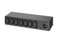 APC Basic Rack PDU AP6015A Strømfordelingsenhed 8-stik 15A Sort