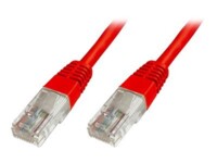 DIGITUS Ecoline CAT 5e Ikke afskærmet parsnoet (UTP) 1m Patchkabel Rød