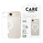CARE by PanzerGlass Samba Beskyttelsescover Transparent med hvid Apple iPhone Air