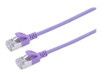 Prokord Slim CAT 6a U/FTP 30cm Netværkskabel Lilla