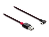 Delock Easy USB 2.0 USB Type-C kabel Sort Rød