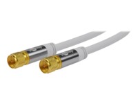 goobay Antennekabel Firelagsskjold 1m Hvid Hvid