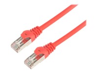 Prokord CAT 6a Kabel med afskærmning med folie og kobberfletning (SFTP 2m Netværkskabel Rød