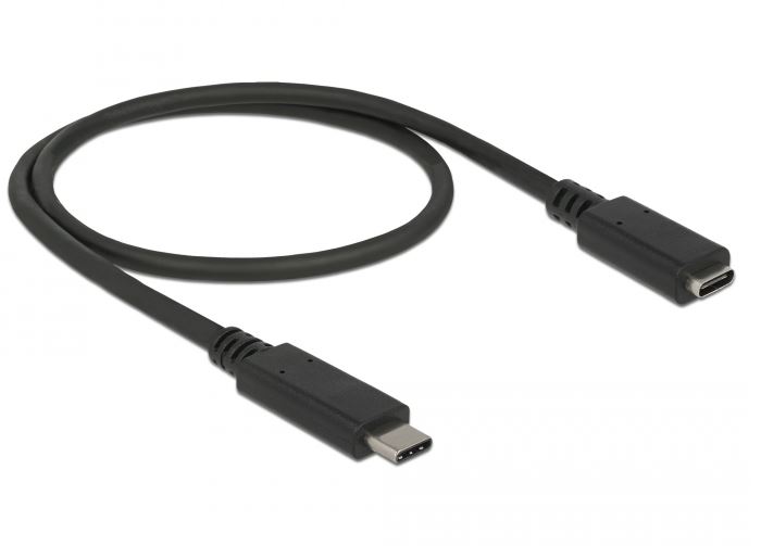 Delock USB Type-C forlængerkabel 2m Sort