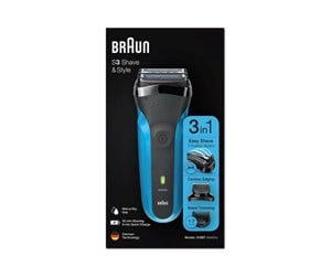 Braun S3 Shave&Style 310BT Blue Barbermaskine Sort Blå