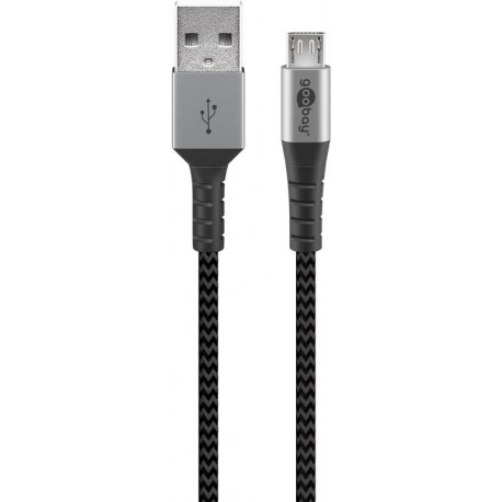 Goobay 49283 Micro USB-B to USB-A 2m Sort