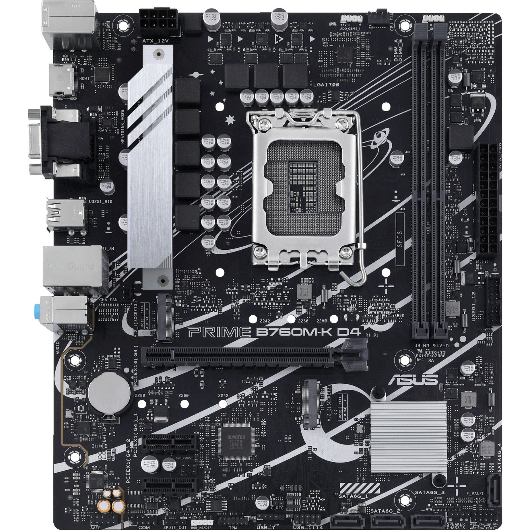 ASUS PRIME B760M-K Micro-ATX LGA1700 sokkel Intel B760