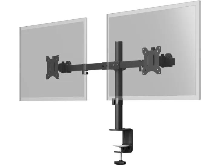 Double Monitor Mount Fix, Black - for monitors between 17 and 32 inches (43-81 cm) u