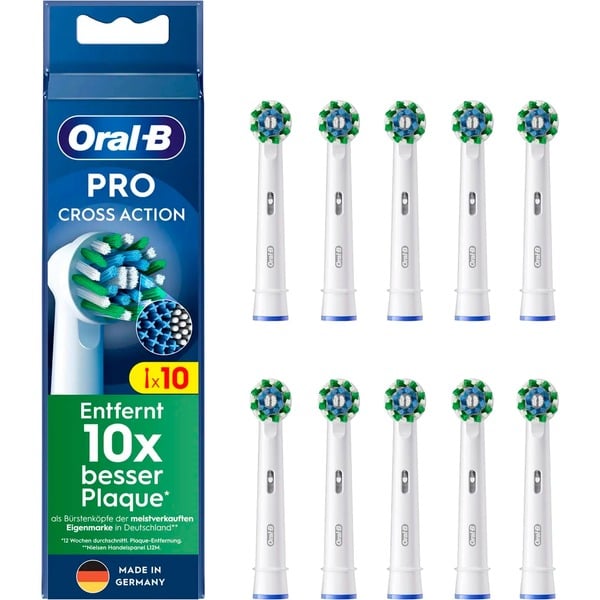 Oral-B Cross Action 4 pack Sæt til udskiftning af børstehoved 4