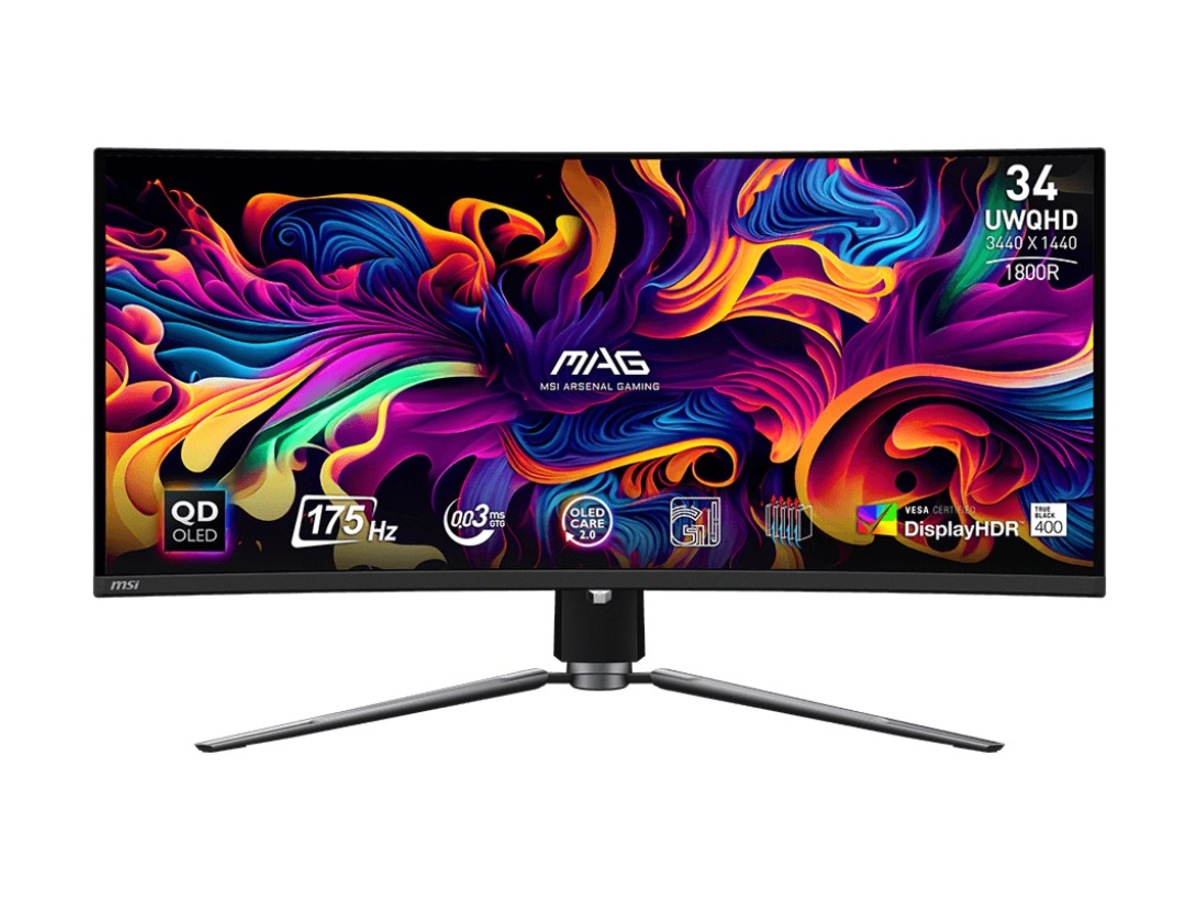 MSI MAG 341CQP QD-OLED 34.2' 3440 x 1440 (UltraWide) HDMI DisplayPort USB-C 175Hz