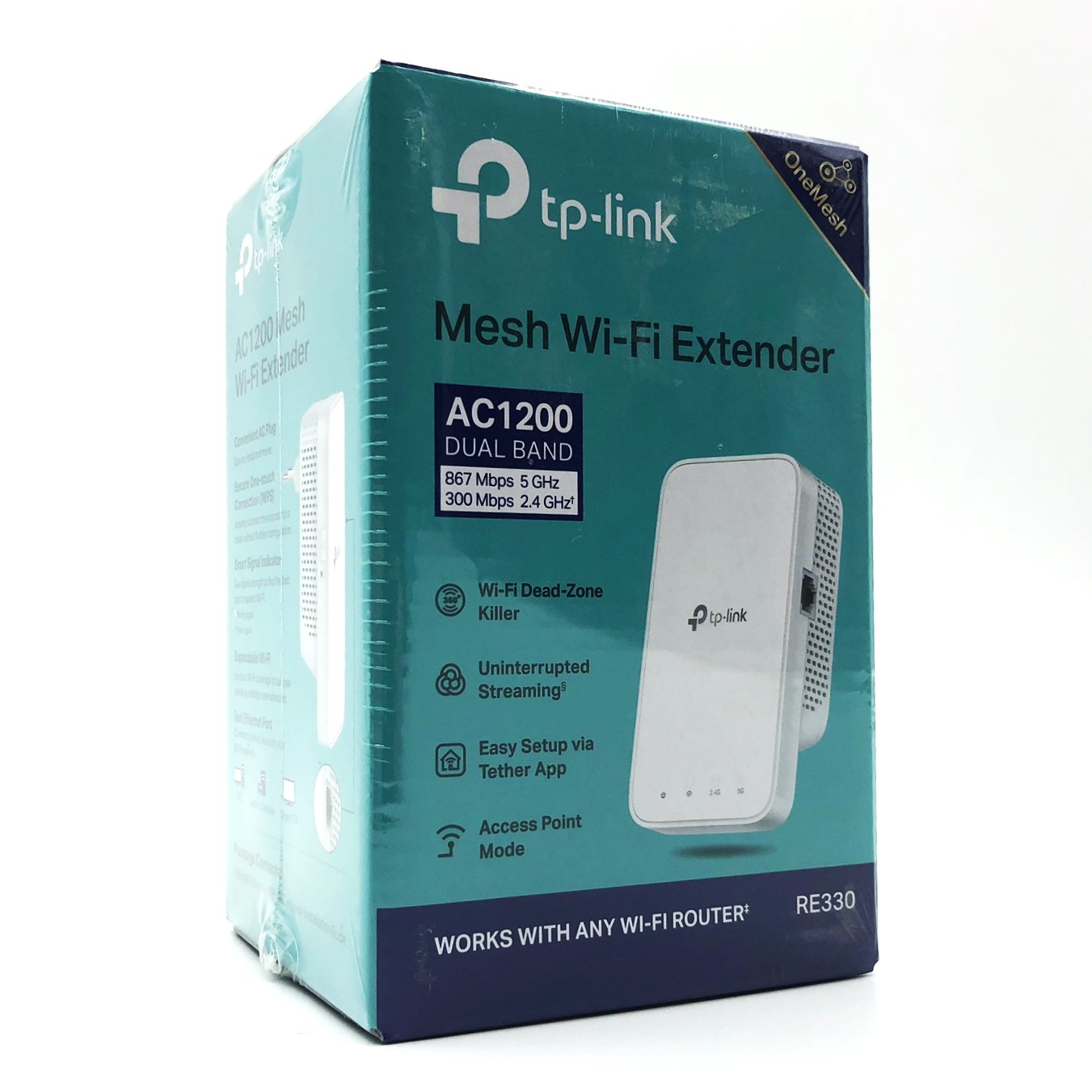 TP-Link RE330 V1 WiFi-rækkeviddeforlænger Montebar i væggen