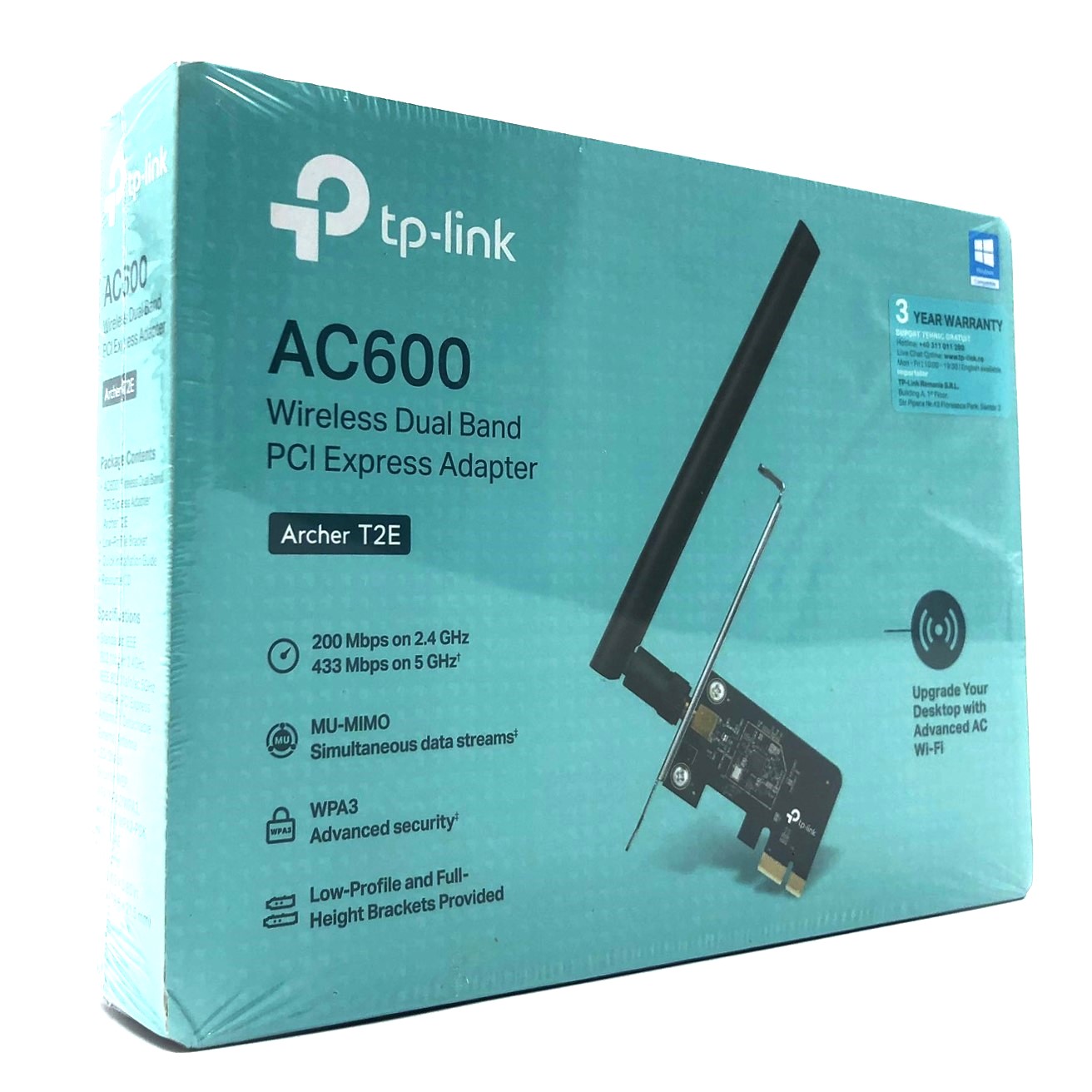 TP-Link Archer T2E V1 Netværksadapter PCI Express 600Mbps