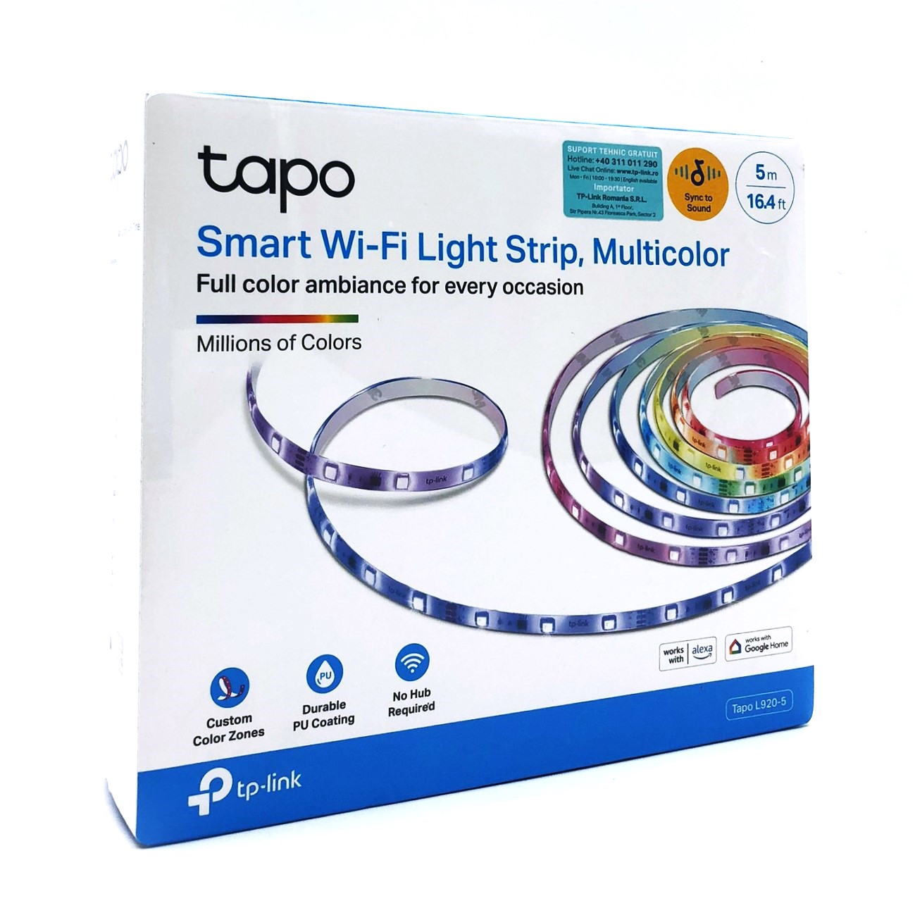 Tapo L920-5 Lysrem 13.5W 16 millioner farver