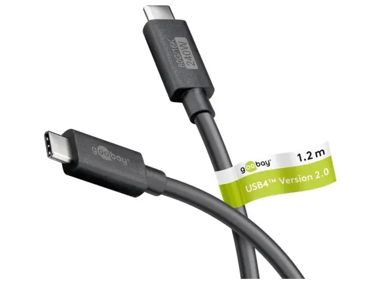goobay USB Type-C kabel 1.2m Sort