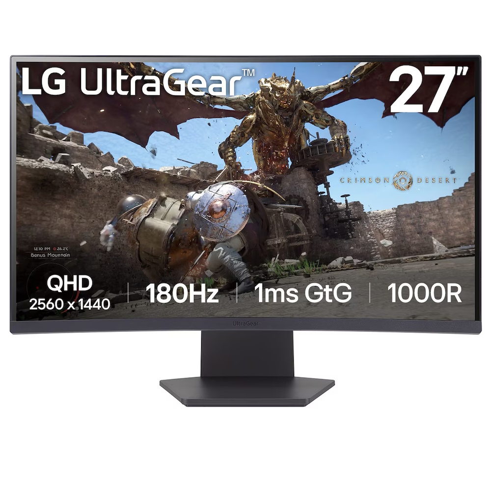 LG UltraGear 27GS60QX-B 27' 2560 x 1440 (2K) HDMI DisplayPort 180Hz