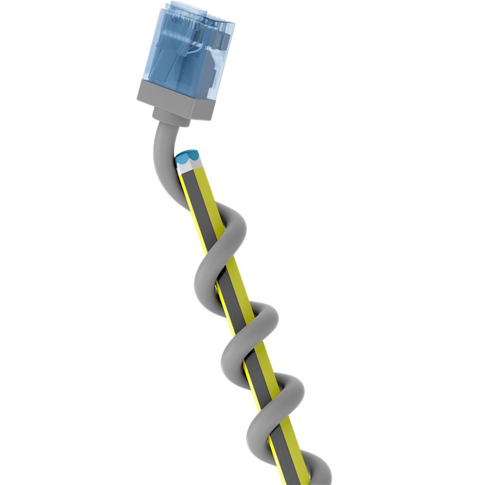 goobay CAT 6a U/UTP, Unshielded 5m Patchkabel Grå