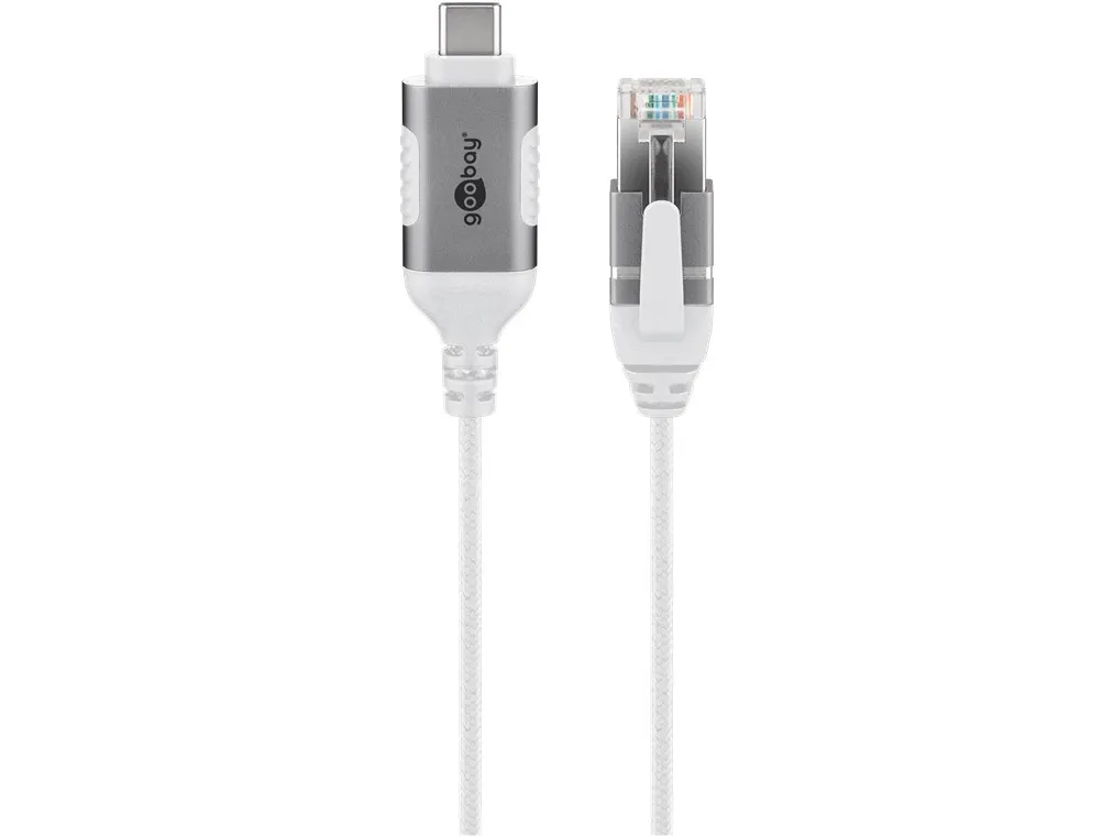 USB-C™ 3.1 to RJ45 Ethernet Cable, Slim, 3 m, 3 m, white