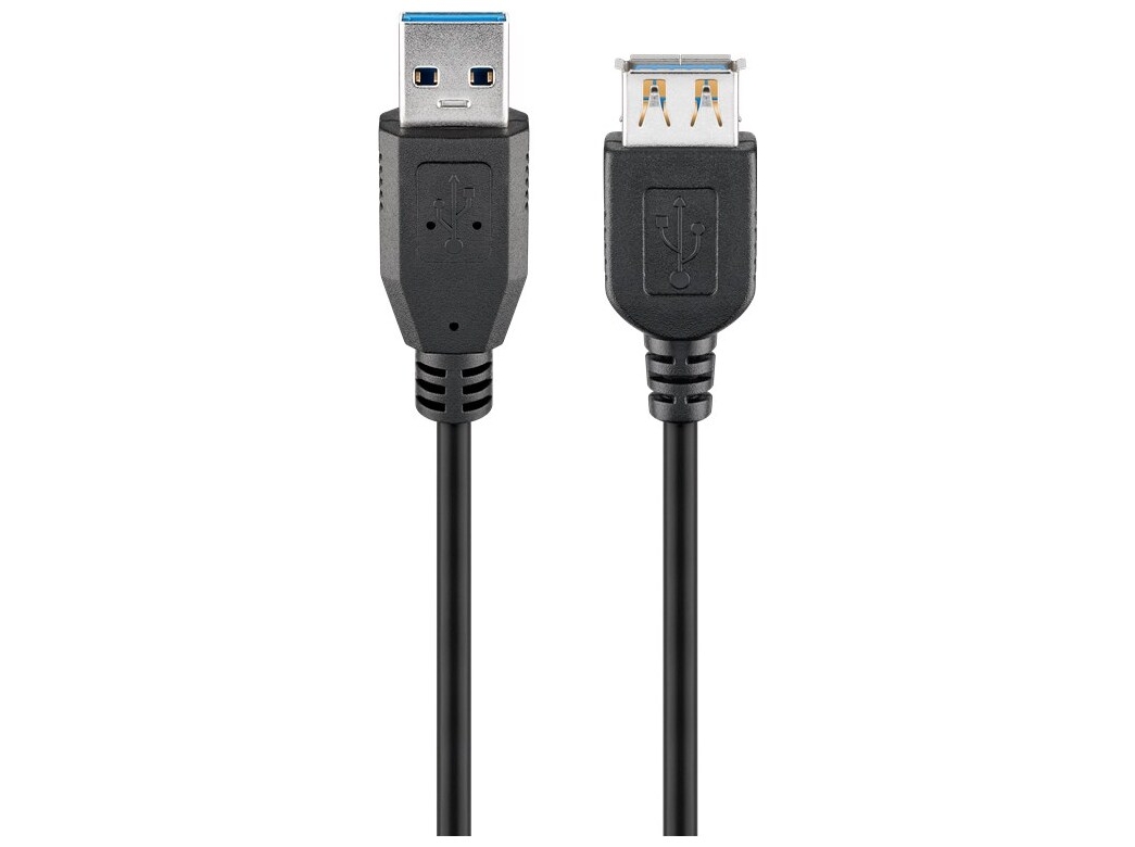 Goobay 74149 USB-A to USB-A 2m Sort