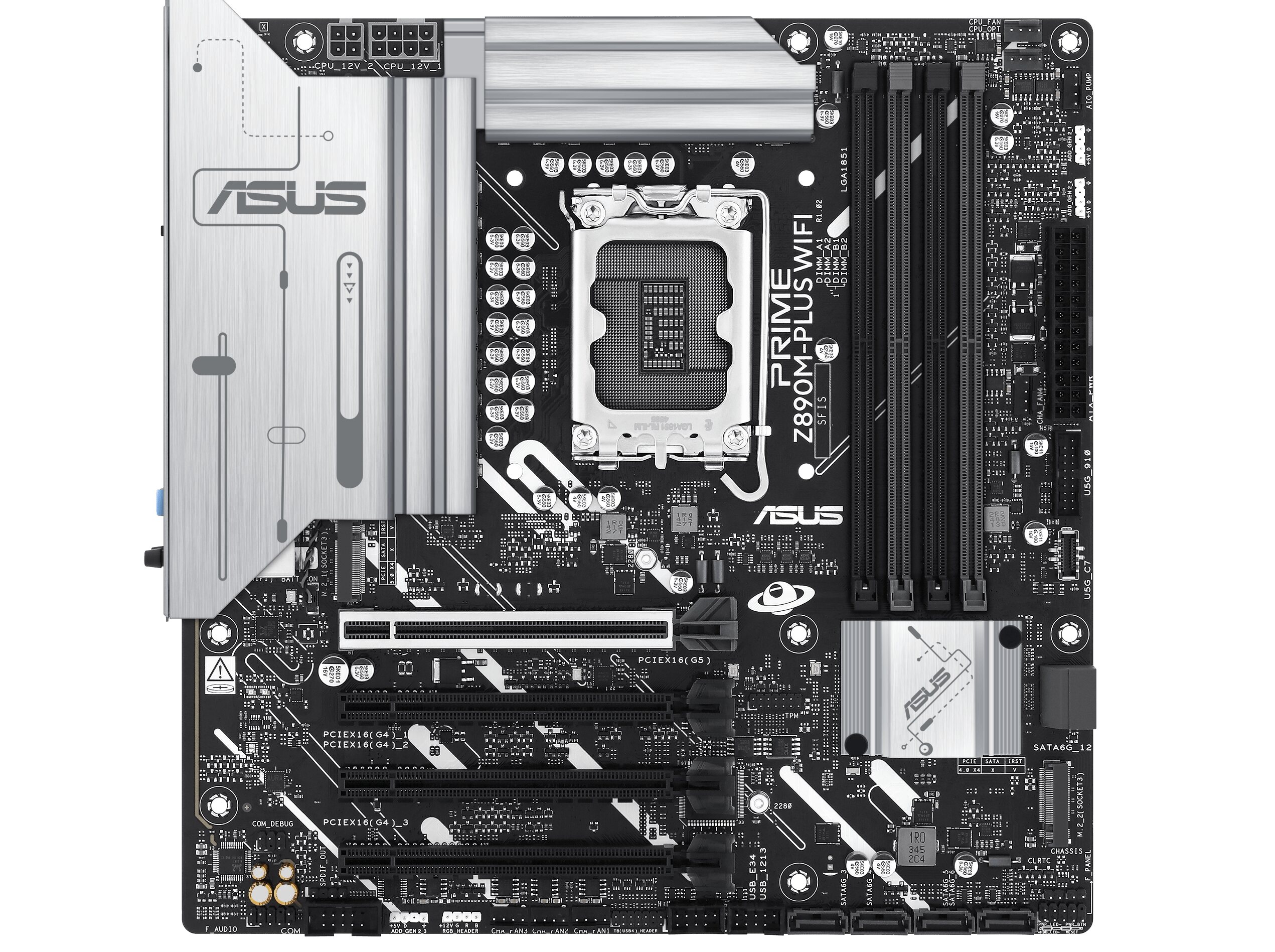 ASUS PRIME Z890M-PLUS WIFI Micro ATX LGA1851 sokkel Intel Z890