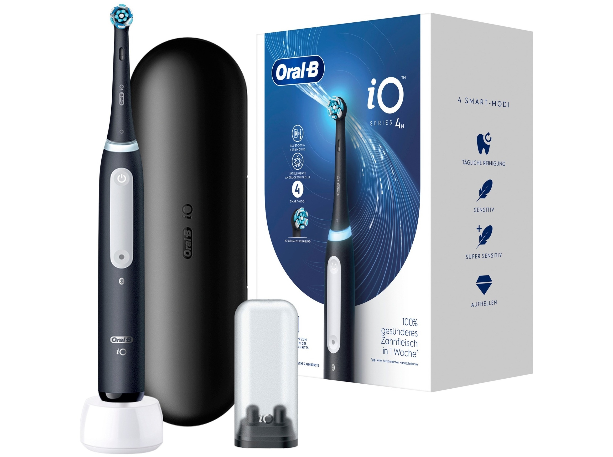 Oral-B iO Series 4 *Matt Black* mit Reiseetui