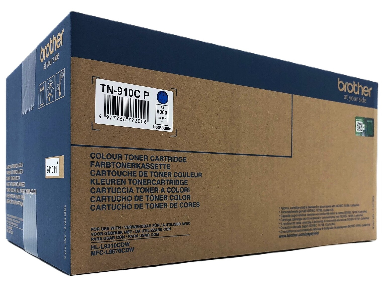 Brother TN 910CP Cyan 9000 sider