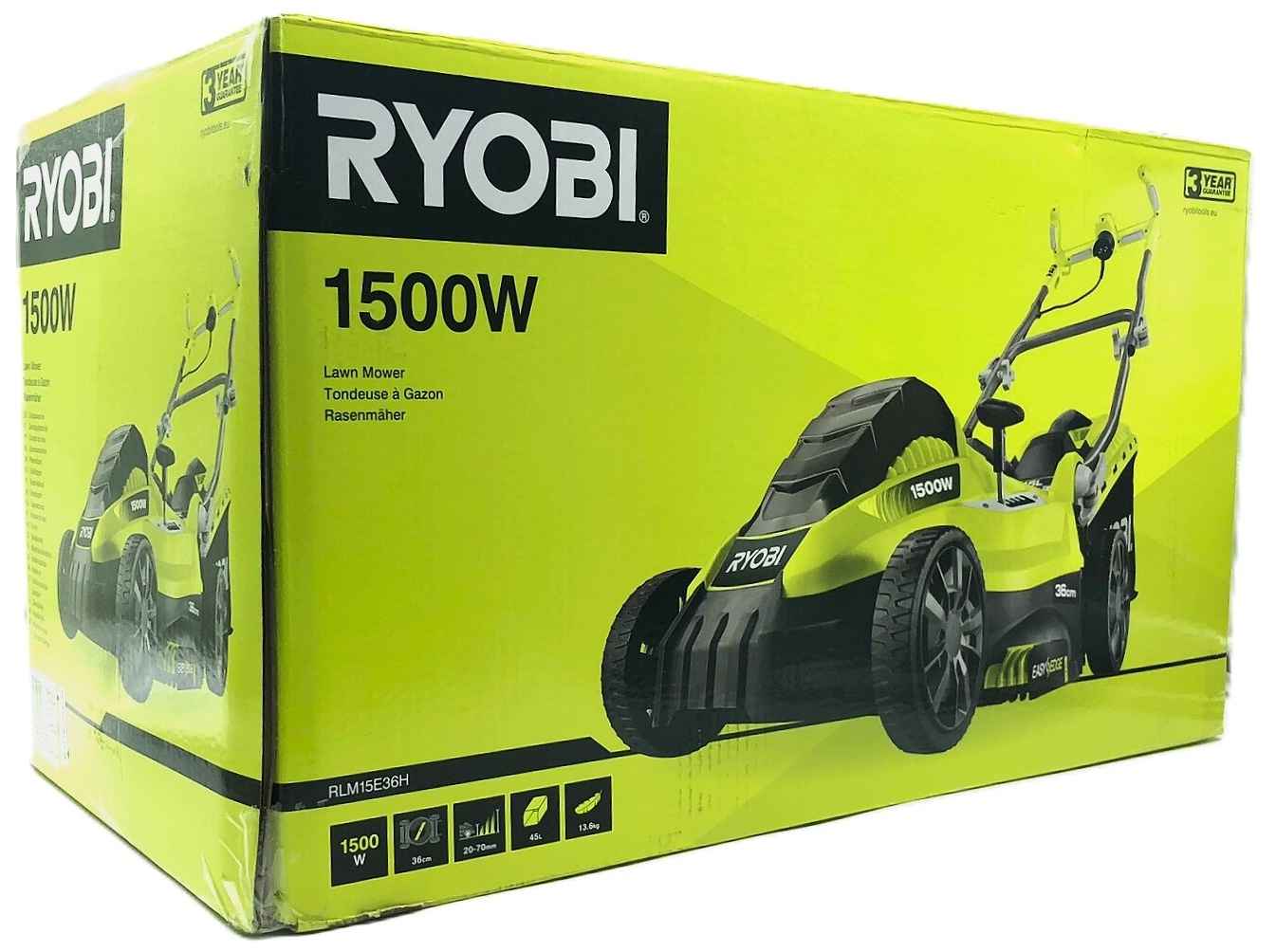 Ryobi RLM15E36H Græsslåmaskine Elektrisk 36 cm Skærebredde