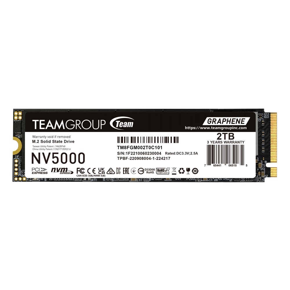 Team Group SSD NV5000 2TB M.2 PCI Express 4.0 x4 (NVMe)