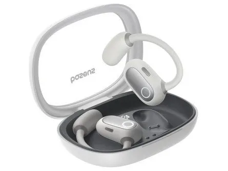 Baseus Eli Fit Open- Ear Headset Wireless Connectivity/Music USB Type-C Bluetooth White