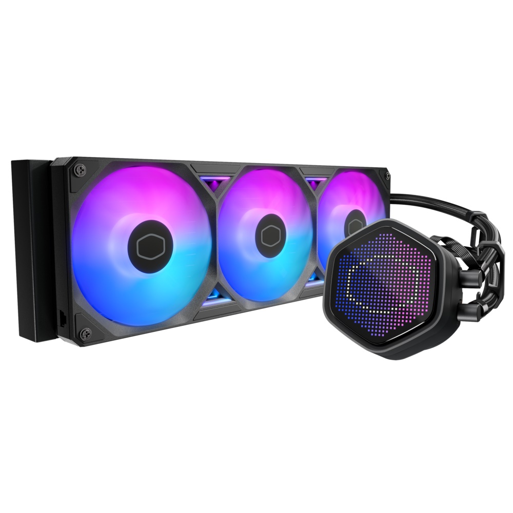 Cooler Master MLX-D36M-A25SZ-P1 Atmos II, 360mm Radiator, Pixel LED screen, 3 x 120mm Sickleflow